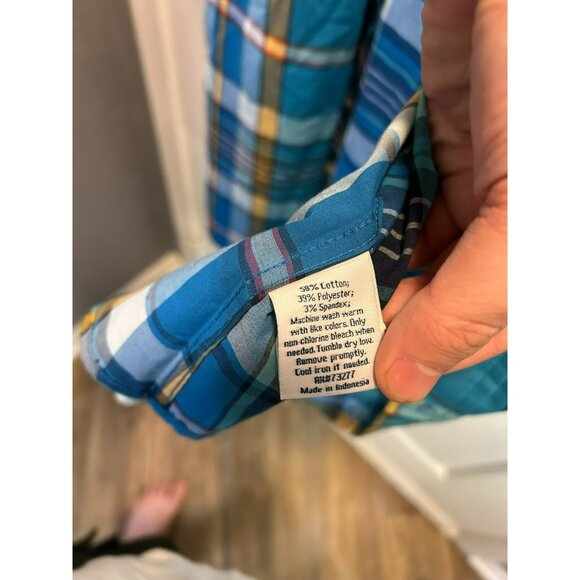 Urban Pipeline Shirt Men's XXL Tartan Plaid Max Flex Button Up Short Sleeve NWT - Picture 6 of 6